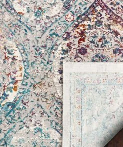 Well Woven Global Ava Ivory Vintage Panel Mosaic Ogee Persian Rug 9 Well Woven Global Ava Ivory Vintage Panel Mosaic Ogee Persian Rug