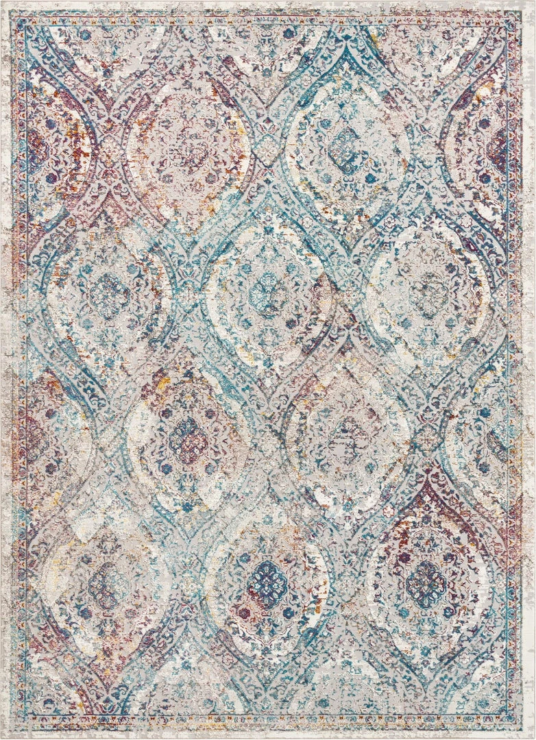 Well Woven Global Ava Ivory Vintage Panel Mosaic Ogee Persian Rug 1 Well Woven Global Ava Ivory Vintage Panel Mosaic Ogee Persian Rug