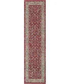 Well Woven Vanessa Red Vintage Oriental Persian Mosaic Rug