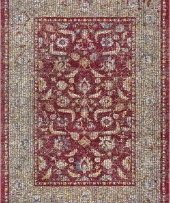 Well Woven Vanessa Red Vintage Oriental Persian Mosaic Rug