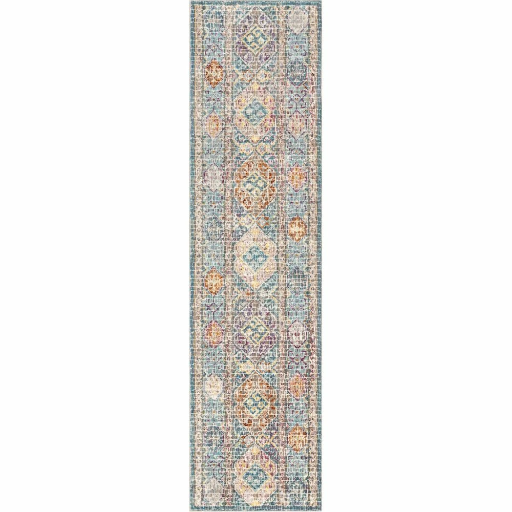 Well Woven Global Eden Blue Vintage Mosaic Pastel Rug 7 Well Woven Global Eden Blue Vintage Mosaic Pastel Rug