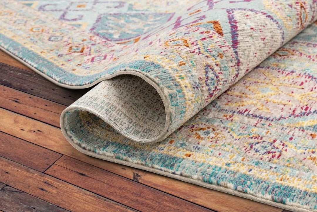 Well Woven Global Eden Blue Vintage Mosaic Pastel Rug 3 Well Woven Global Eden Blue Vintage Mosaic Pastel Rug