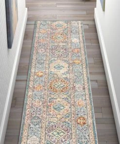 Well Woven Global Eden Blue Vintage Mosaic Pastel Rug 12 Well Woven Global Eden Blue Vintage Mosaic Pastel Rug