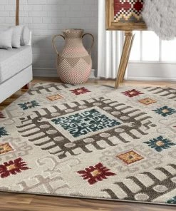 Well Woven Soliloquy Natural Tribal Rug 3'11" X 5'3'