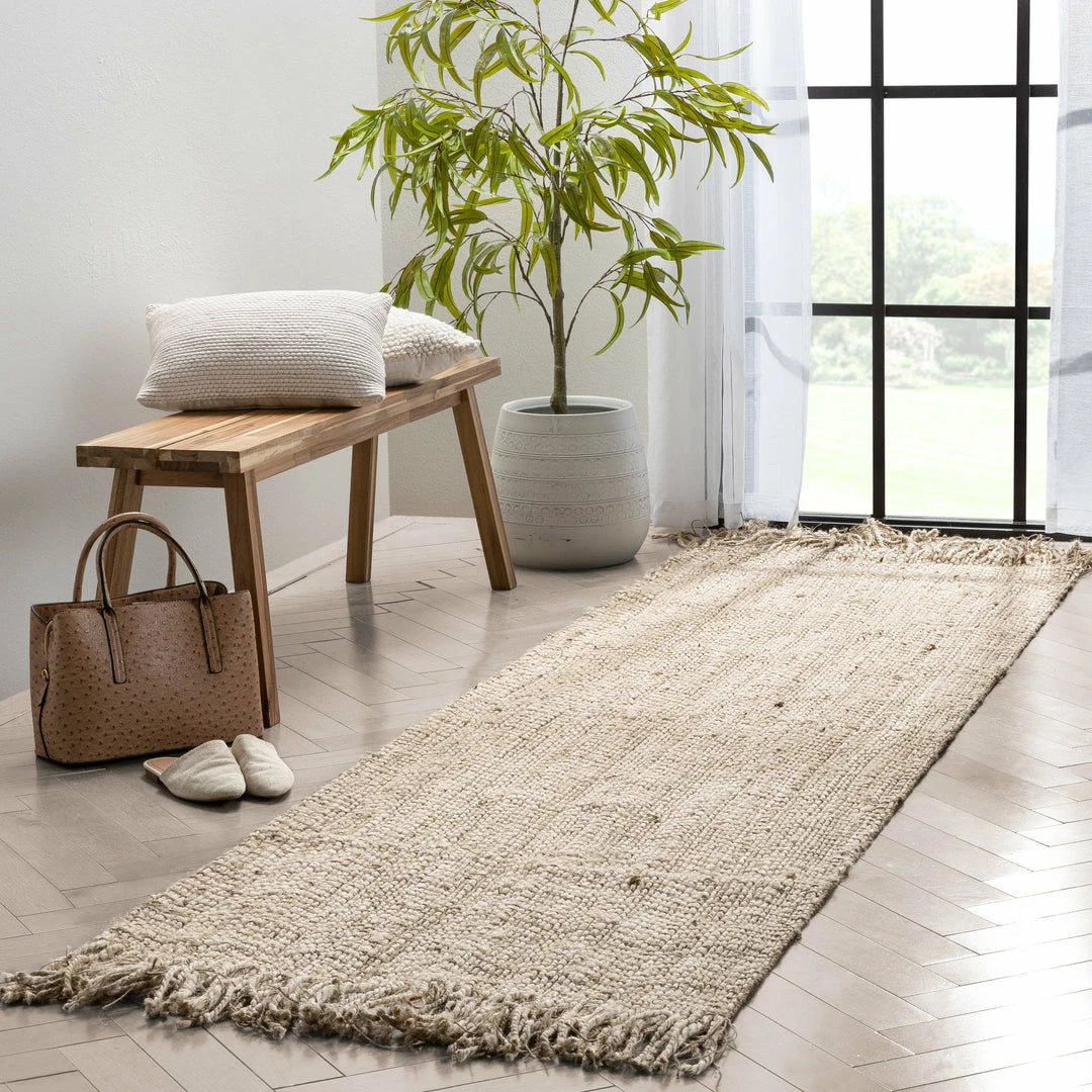 Well Woven Lola Jute Chevron Natural Hand-Woven Chunky-Textured Rug Jute + Natural 13 Well Woven Lola Jute Chevron Natural Hand-Woven Chunky-Textured Rug Jute + Natural