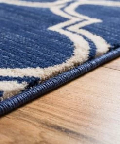 Well Woven Jaclyn Blue Modern Moroccan Lattice Rug