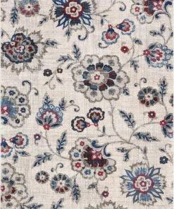 Well Woven Global Botanical Dream Beige Vintage Floral Rug 3'11" X 5'3"