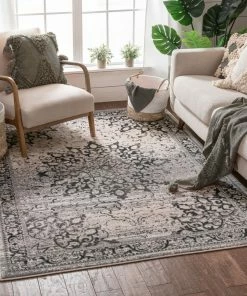 Well Woven Sultana Grey Traditional Rug Grey & Silver