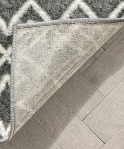 Well Woven Hira Moroccan Trellis Geometric Grey High-Low Rug Global 14 Well Woven Hira Moroccan Trellis Geometric Grey High-Low Rug Global