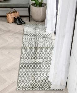 Well Woven Hira Moroccan Trellis Geometric Grey High-Low Rug Global 16 Well Woven Hira Moroccan Trellis Geometric Grey High-Low Rug Global