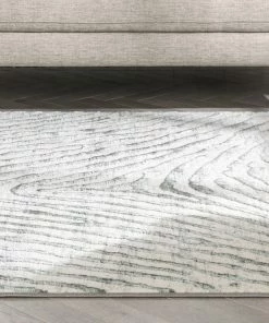 Well Woven Moroccan Asiya Modern Geometric Ivory High-Low Rug