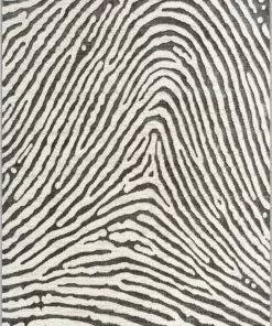 Well Woven Moroccan Asiya Modern Geometric Grey High-Low Rug