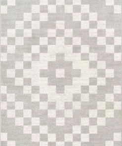 Well Woven Beren Southwestern Geometric Ivory High-Low Rug