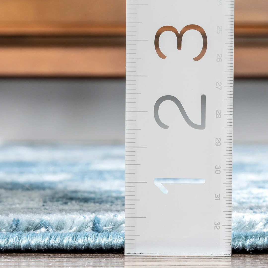 Well Woven Beren Southwestern Geometric Blue High-Low Rug Global 11 Well Woven Beren Southwestern Geometric Blue High-Low Rug Global