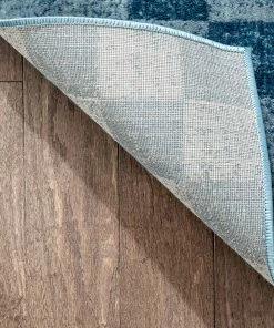 Well Woven Beren Southwestern Geometric Blue High-Low Rug Global 14 Well Woven Beren Southwestern Geometric Blue High-Low Rug Global