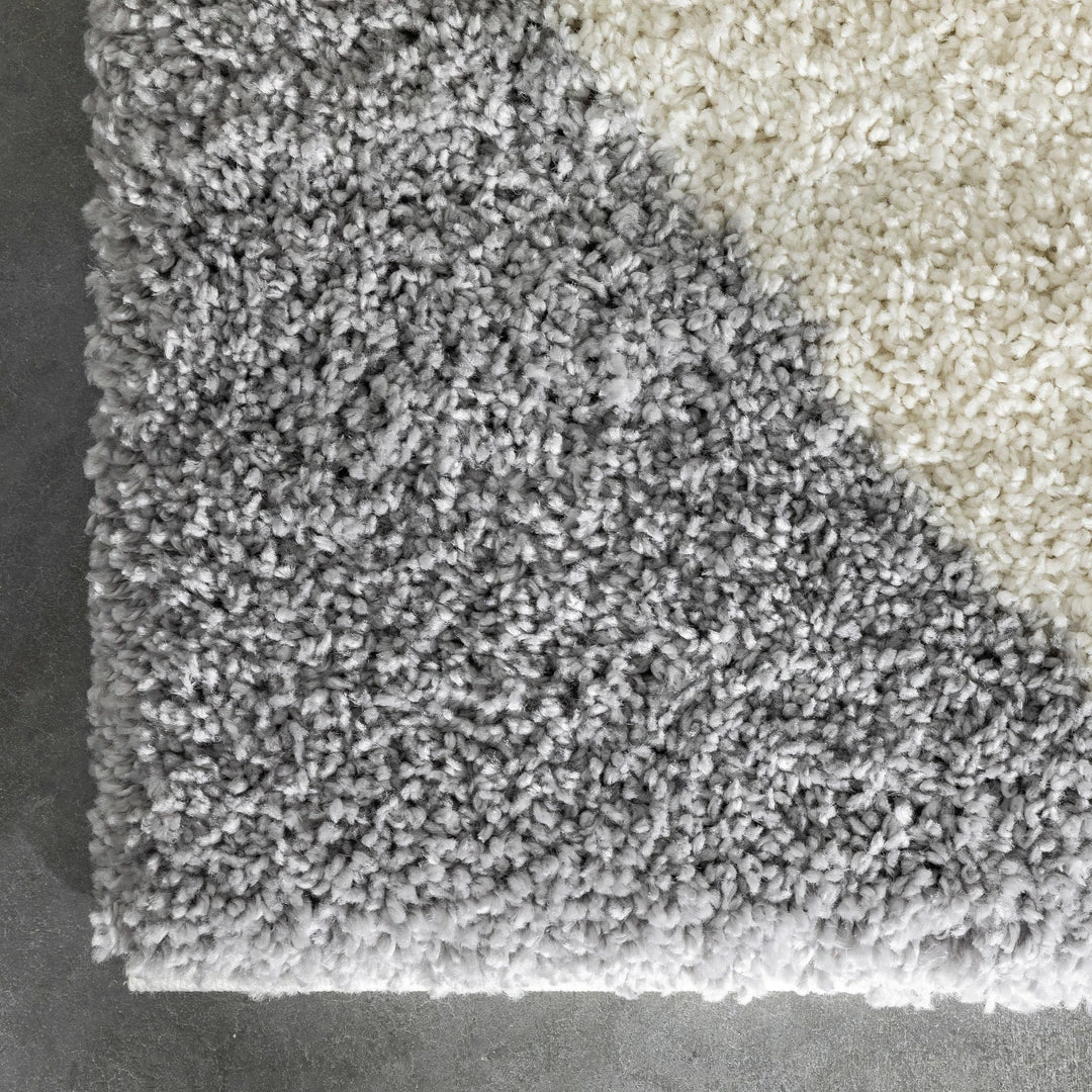 Well Woven Reily Mid-Century Modern Geometric Triangle Pattern Yellow Shag Rug 4 Well Woven Reily Mid-Century Modern Geometric Triangle Pattern Yellow Shag Rug