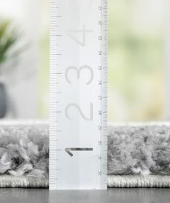 Well Woven Reily Mid-Century Modern Geometric Triangle Pattern Pink Shag Rug