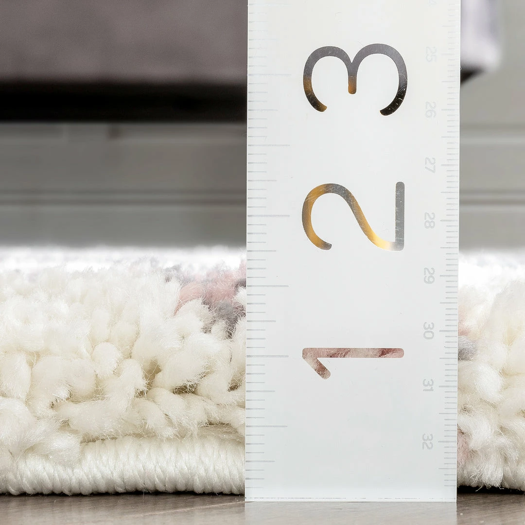 Well Woven Kylar Nordic Chevron Pattern Pink Shag Rug Geometric 7 Well Woven Kylar Nordic Chevron Pattern Pink Shag Rug Geometric