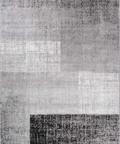 Well Woven Williamsburg Grey Modern Geometric 5'3" X 7'3" Rug