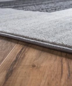 Well Woven Williamsburg Grey Modern Geometric 5'3" X 7'3" Rug