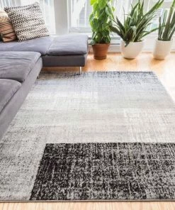 Well Woven Williamsburg Grey Modern Geometric 5'3