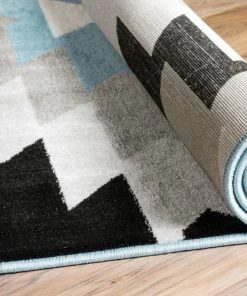 Well Woven Global Navajo Grey Southwestern Geometric 2'3" X 7'3" Runner Rug 8 Well Woven Global Navajo Grey Southwestern Geometric 2'3