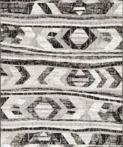 Well Woven Isla Black Modern Geometric Rug