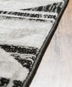 Well Woven Isla Black Modern Geometric Rug