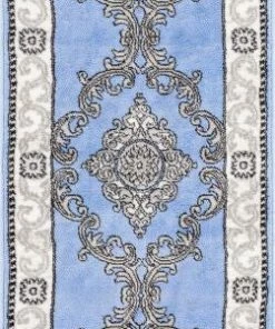 Well Woven Yonderhill Blue Aubusson Medallion Rug Oriental & Persian