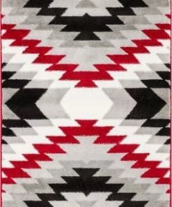 Well Woven Navajo Red Southwestern Geometric Rug 20" X 31" Global 5 Well Woven Navajo Red Southwestern Geometric Rug 20