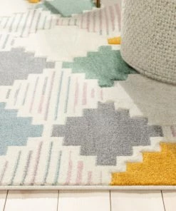 Well Woven Emelia Modern Geometric Yellow Multi Rug