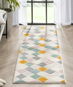 Well Woven Emelia Modern Geometric Yellow Multi Rug