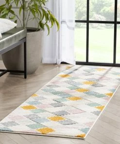 Well Woven Emelia Modern Geometric Yellow Multi Rug