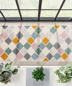 Well Woven Emelia Modern Geometric Yellow Multi Rug