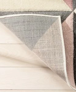 Well Woven Nia Modern Geometric Blush Grey Rug Tribal