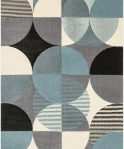 Well Woven Tribal Landon Modern Geometric Blue Rug