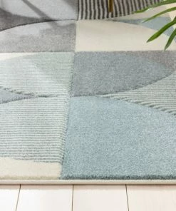 Well Woven Tribal Landon Modern Geometric Blue Rug