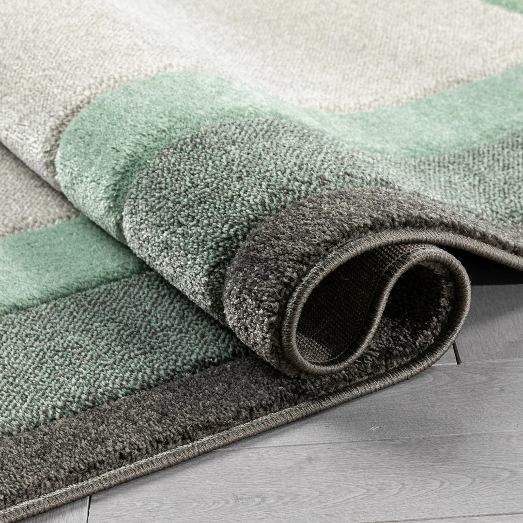 Well Woven Arian Modern Border Pattern Green Rug Tribal 7 Well Woven Arian Modern Border Pattern Green Rug Tribal