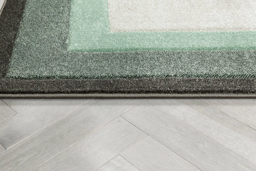 Well Woven Arian Modern Border Pattern Green Rug Tribal 8 Well Woven Arian Modern Border Pattern Green Rug Tribal