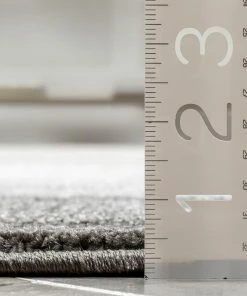 Well Woven Arian Modern Border Pattern Grey Rug