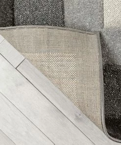 Well Woven Arian Modern Border Pattern Grey Rug