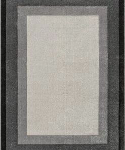 Well Woven Arian Modern Border Pattern Grey Rug