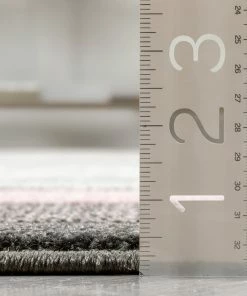 Well Woven Tribal Arian Modern Border Pattern Blush Rug