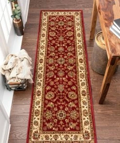 Well Woven Lea Traditional Oriental Red Rug Oriental & Persian