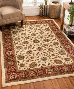 Well Woven Lea Ivory Traditional Rug