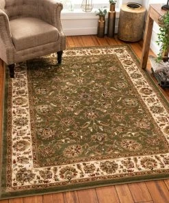 Well Woven Oriental & Persian Lea Green Traditional Rug