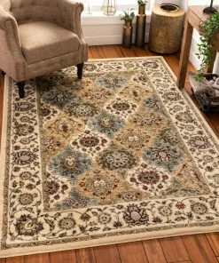 Well Woven Mia Ivory Traditional Rug Oriental & Persian