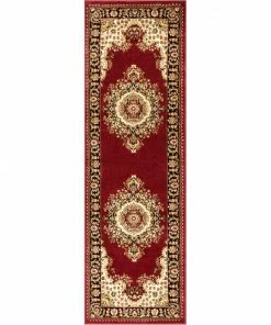 Well Woven Mahal Traditional Orierntal Persian Medallion Red Rug Oriental & Persian 17 Well Woven Mahal Traditional Orierntal Persian Medallion Red Rug Oriental & Persian