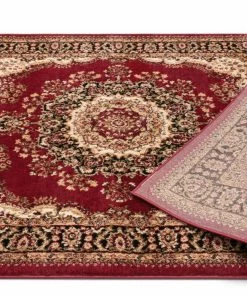 Well Woven Mahal Traditional Orierntal Persian Medallion Red Rug Oriental & Persian 14 Well Woven Mahal Traditional Orierntal Persian Medallion Red Rug Oriental & Persian