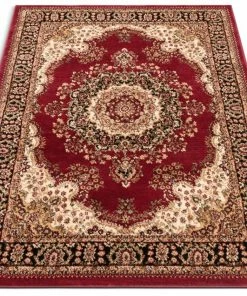 Well Woven Mahal Traditional Orierntal Persian Medallion Red Rug Oriental & Persian 13 Well Woven Mahal Traditional Orierntal Persian Medallion Red Rug Oriental & Persian